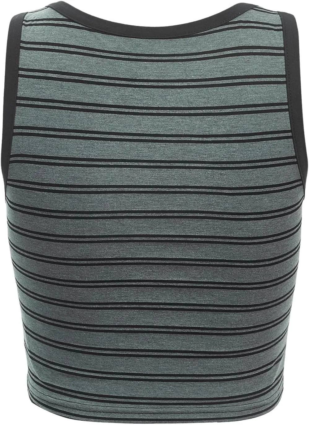 Floerns Women's Casual Sleeveless Camisole Scoop Neck Slim Fit Crop Tank Top