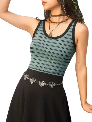Floerns Women's Casual Sleeveless Camisole Scoop Neck Slim Fit Crop Tank Top