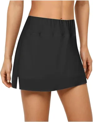 FZVYD Mini Skorts for Women Drawstring Mid Waist Bodycon Pencil Mini Skirt with Shorts 2025 Tennis Skort Athletic Golf Skirts