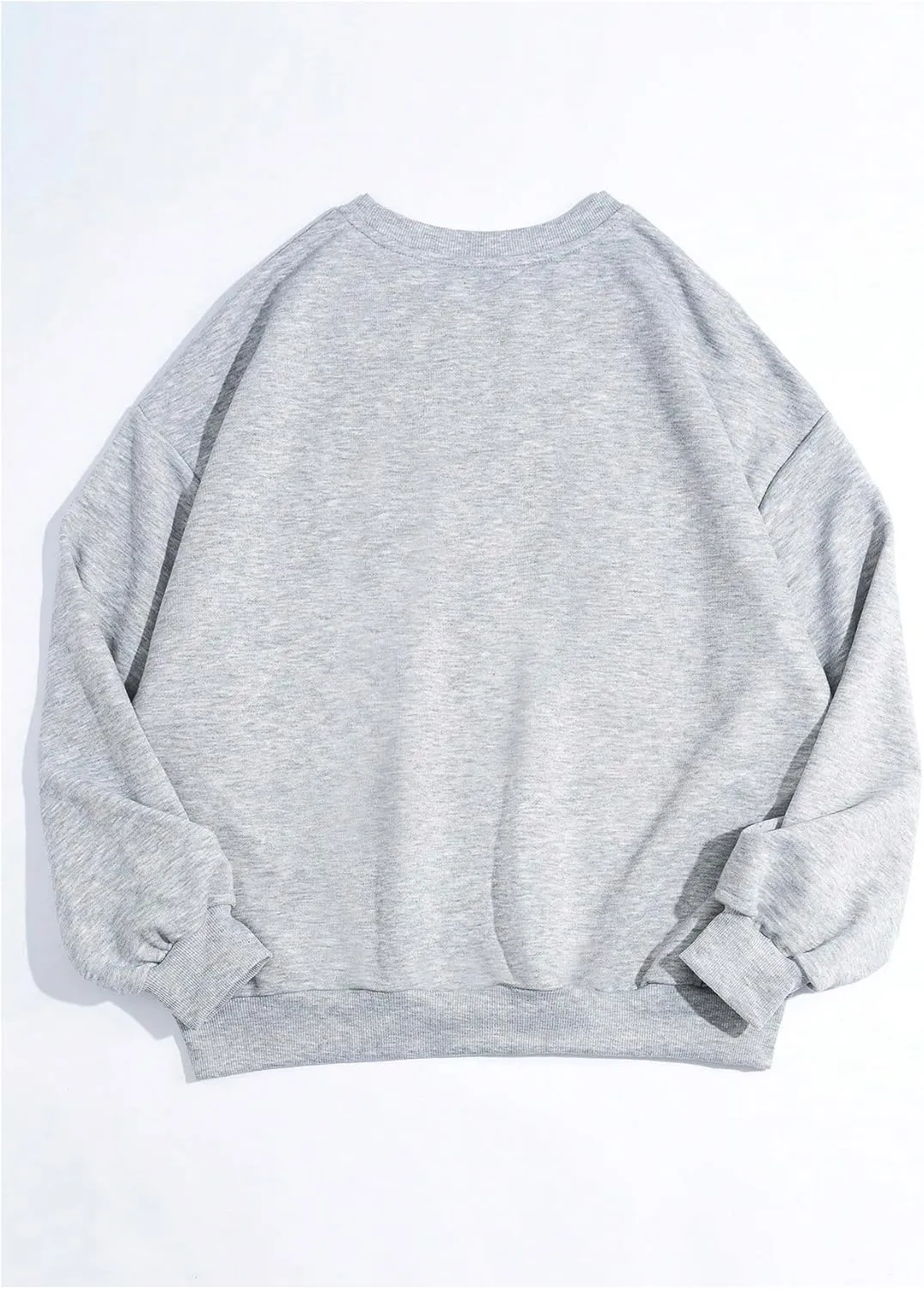 GORGLITTER Women's Oversized Graphic Sweatshirt Crewneck Cute Long Sleeve Shirt Pullover Top