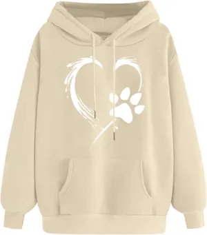 Graphic Hoodies for Women Oversized Drawstring Hooded Sweatshirts Comfy Plus Size Breathable Sweatshirt