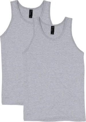 Hanes Men's X-Temp Tank Top 2 Pack, Light Steel, XXX-Large