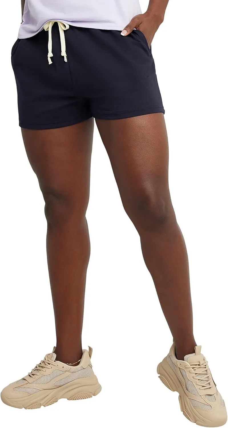 Hanes Women's Essentials Drawstring Adjustable Cotton Shorts