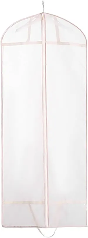 Hanging Garment Bag, Breathable Garment Bags, Garmet Bag with Clear Full Zipper, for Closet Travel(White,55.1in/140cm)