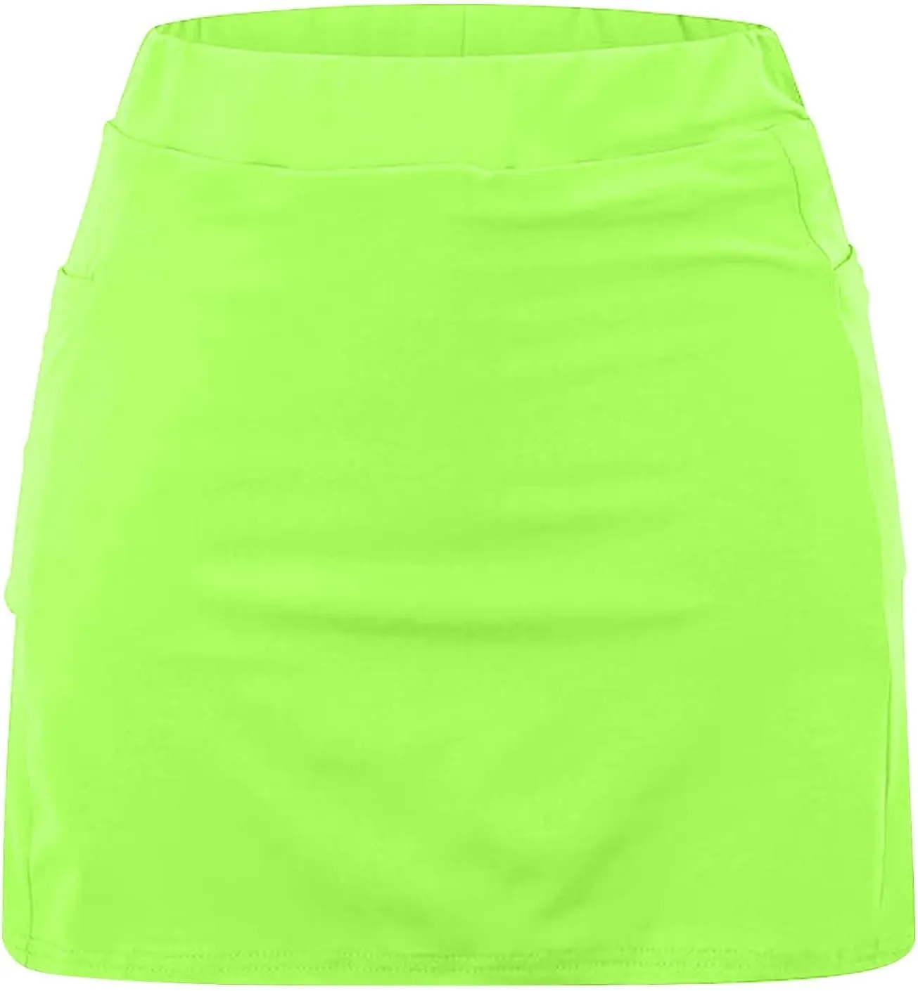 High Waisted Tennis Skirt for Women with Inner Shorts Plus Size Athletic Skorts Solid Casual Workout Built-in Shorts