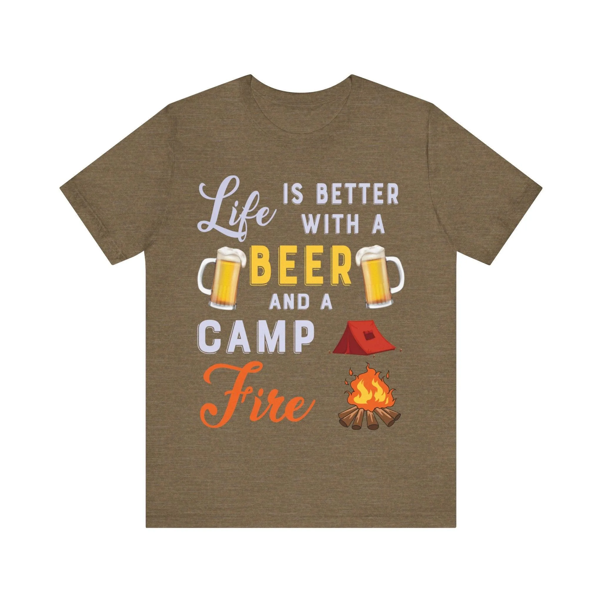Hiking Campfire & Beer Life T Shirt