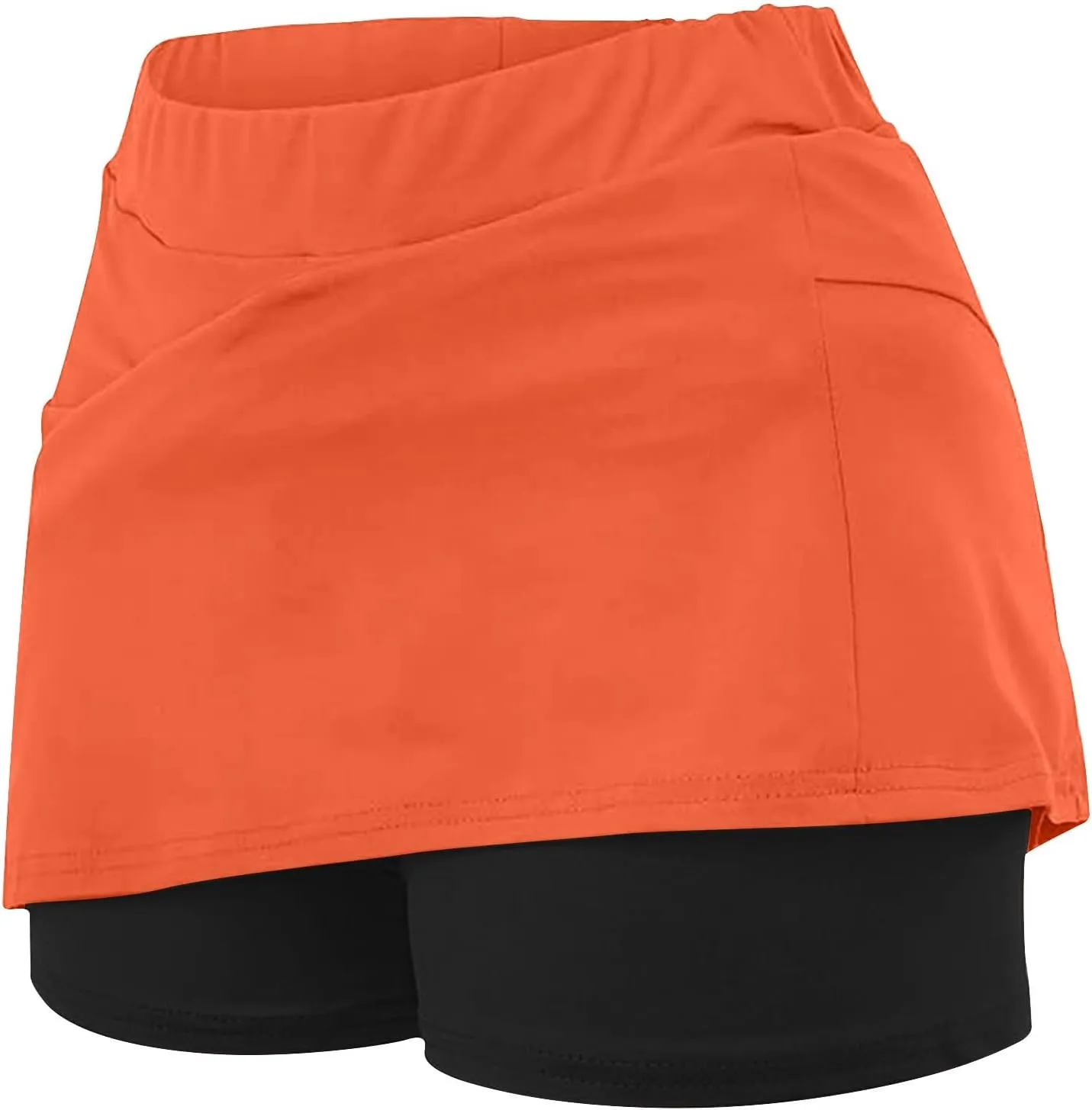 hlysgo Womens High Waisted Tennis Skort A-Line Skater Skirts with Lining Shorts Summer Plus Size Workout Athletic Shorts