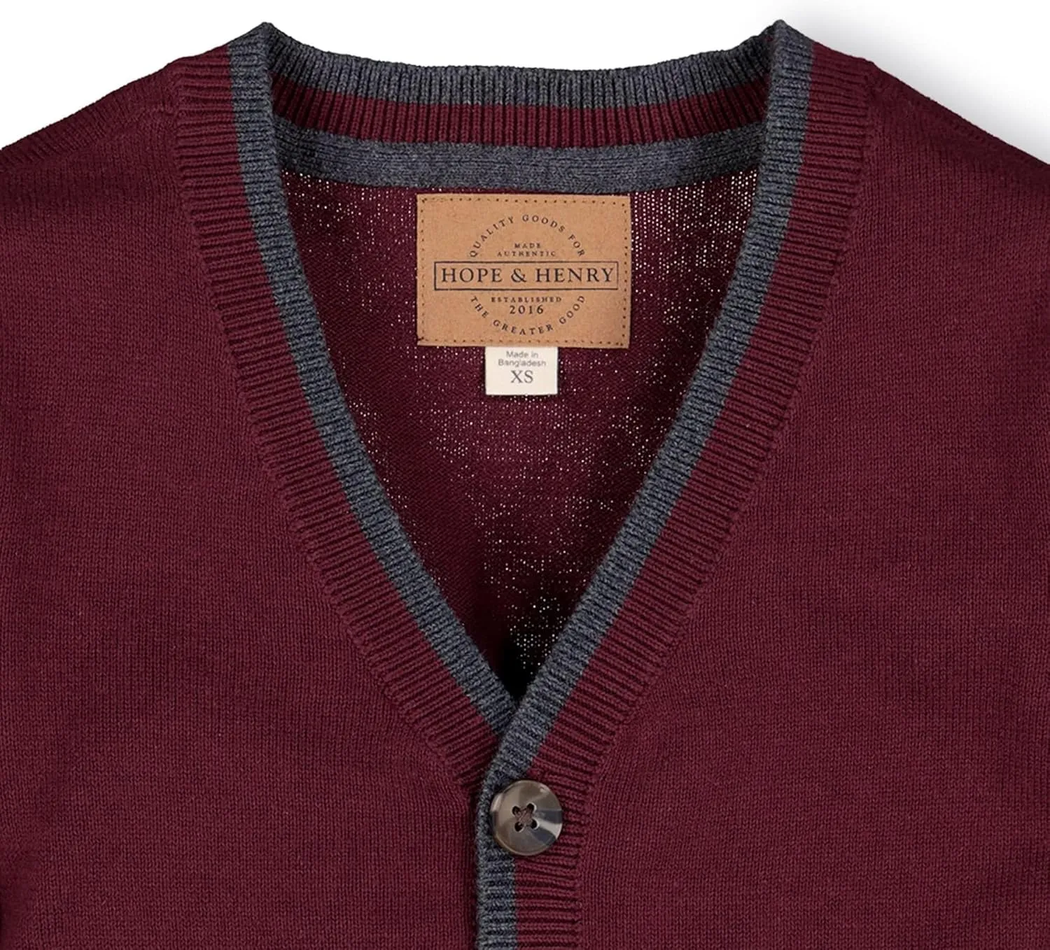 Hope & Henry Boys' Cardigan Sweater