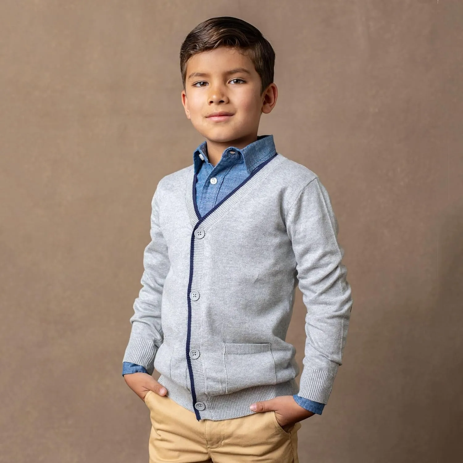 Hope & Henry Boys' Cardigan Sweater