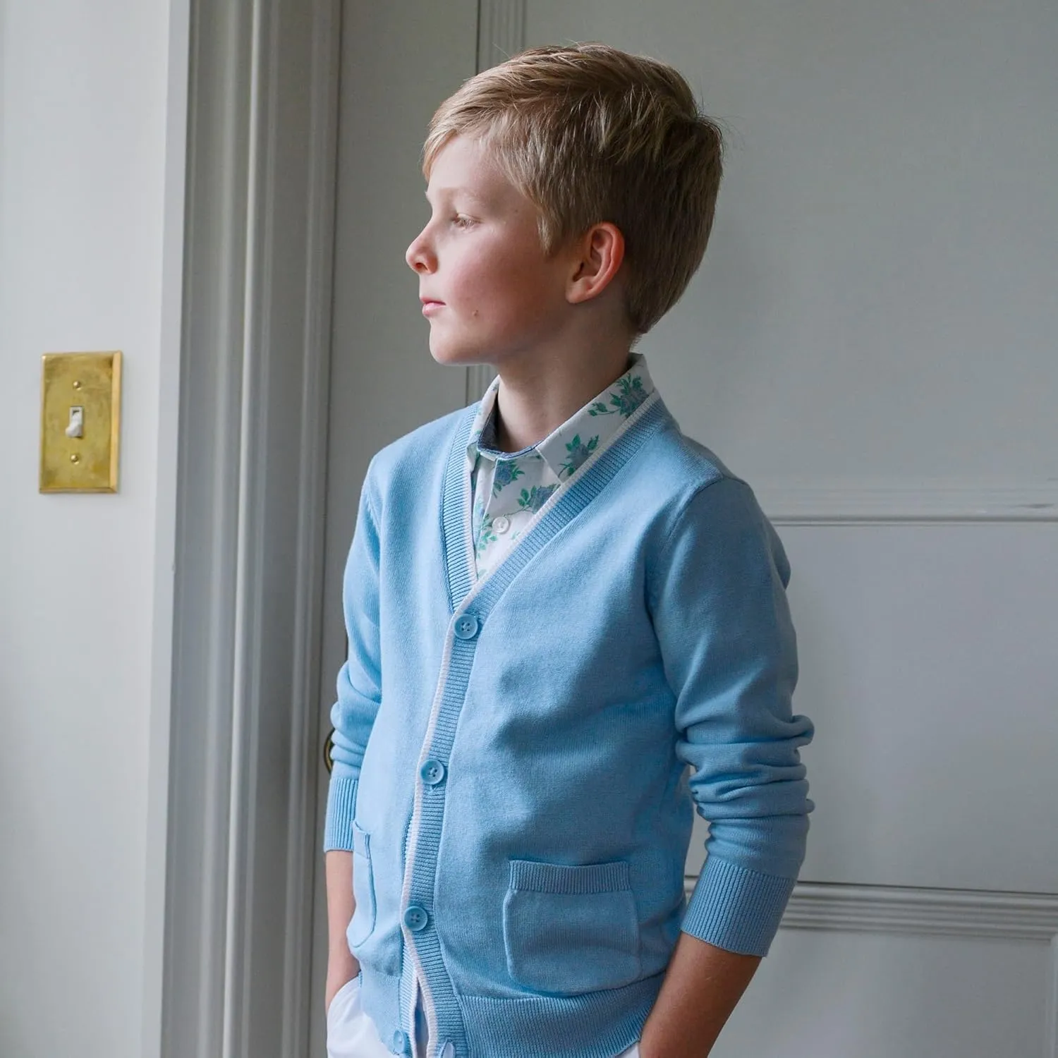 Hope & Henry Boys' Cardigan Sweater