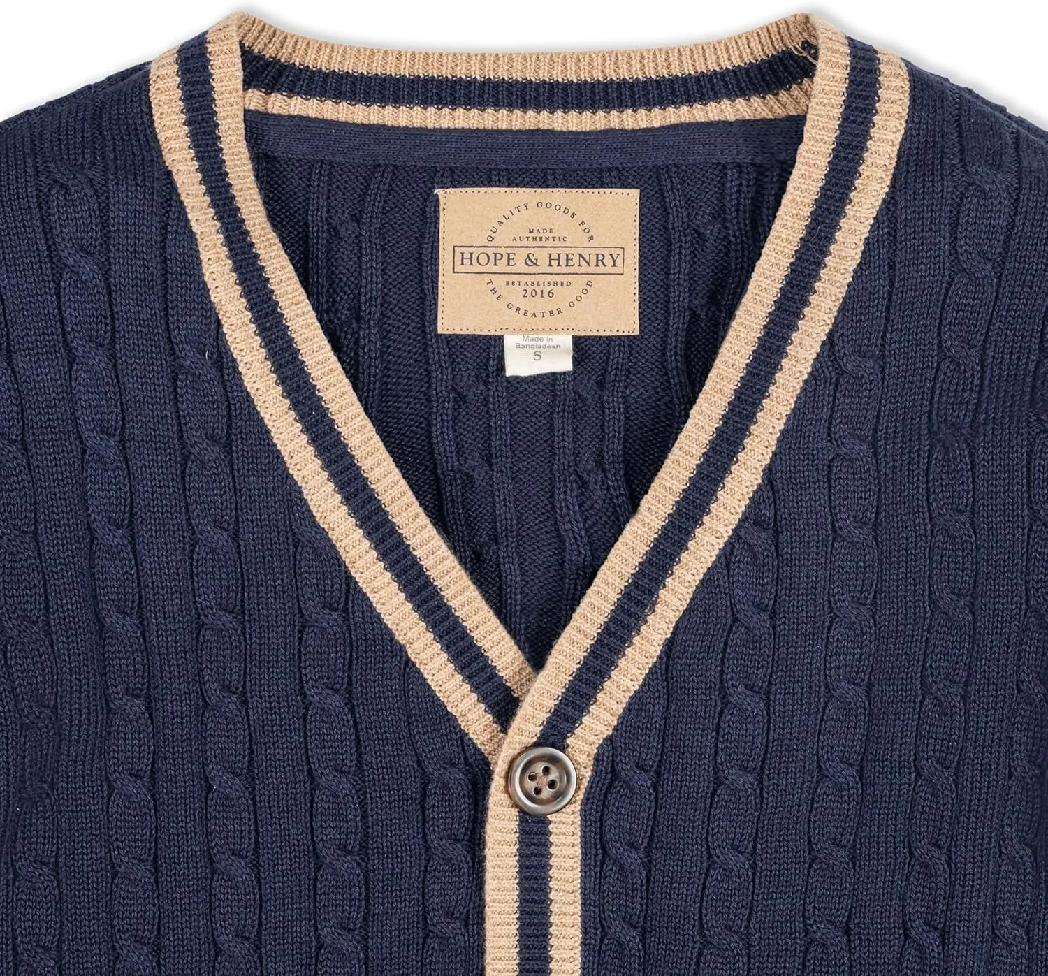 Hope & Henry Boys' Cardigan Sweater