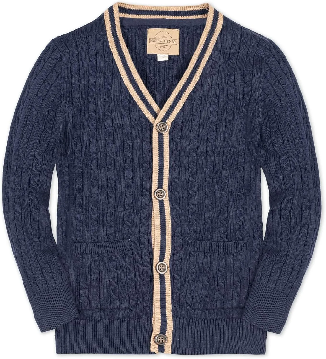 Hope & Henry Boys' Cardigan Sweater