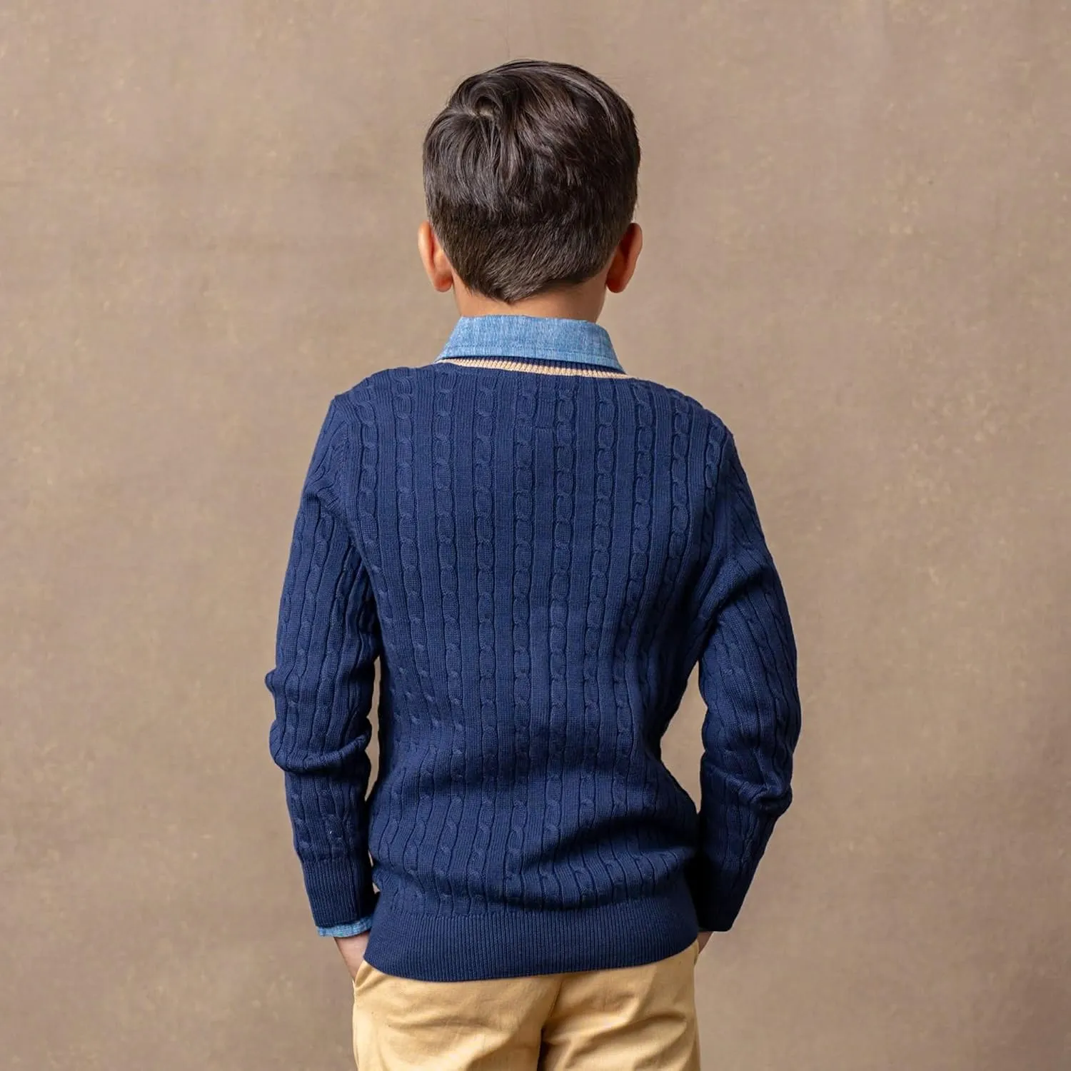 Hope & Henry Boys' Cardigan Sweater