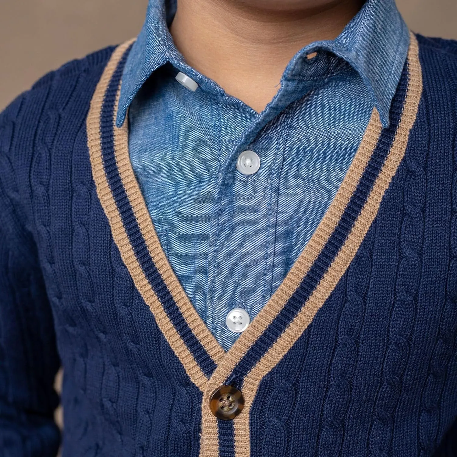 Hope & Henry Boys' Cardigan Sweater