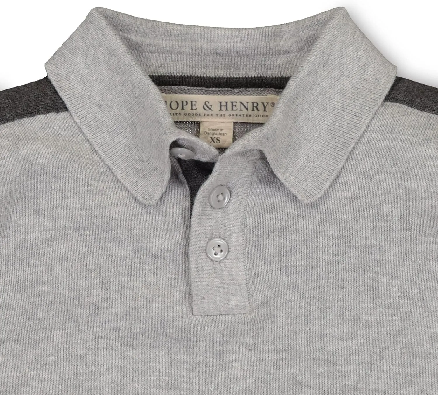 Hope & Henry Boys' Short Sleeve Sweater Polo