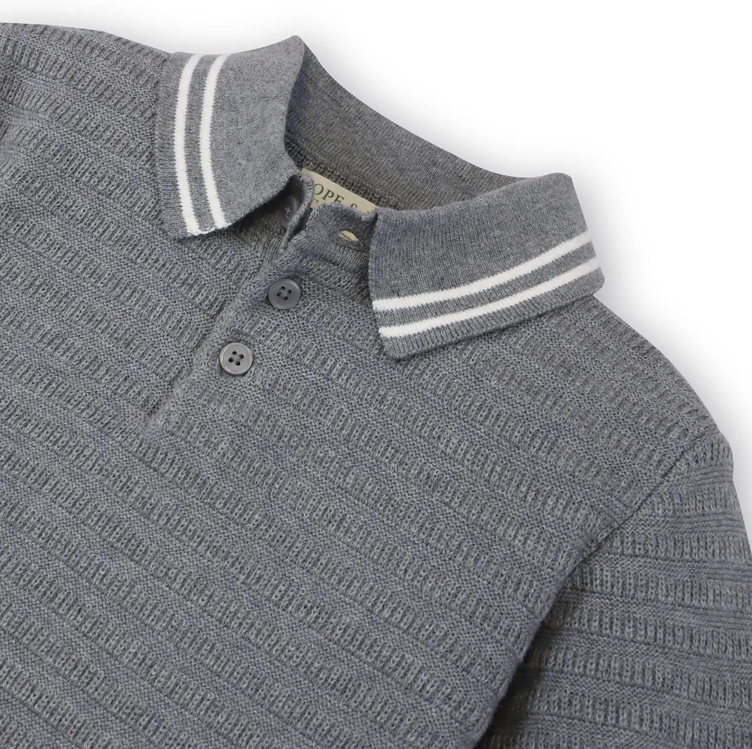 Hope & Henry Boys' Short Sleeve Sweater Polo