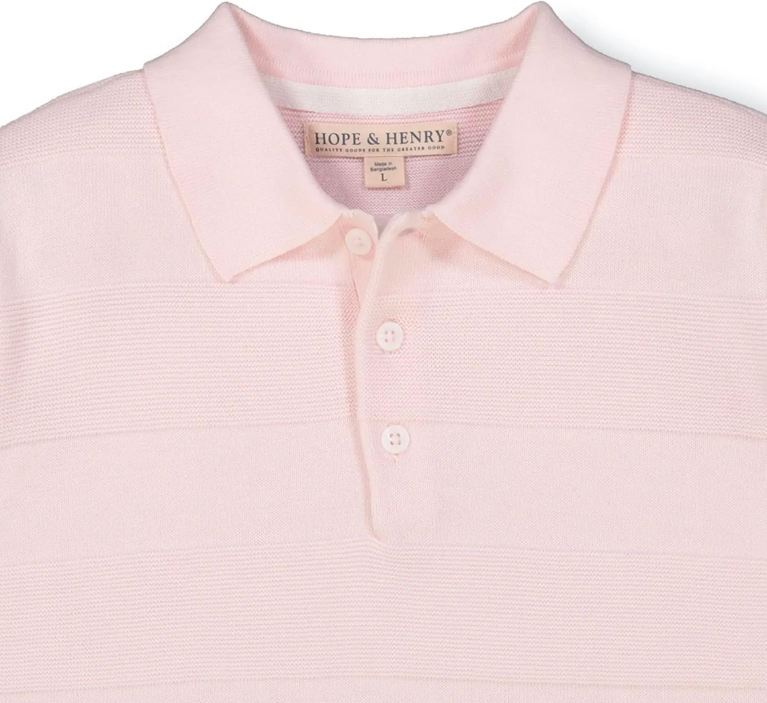 Hope & Henry Boys' Short Sleeve Sweater Polo
