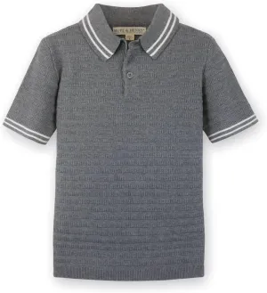 Hope & Henry Boys' Short Sleeve Sweater Polo