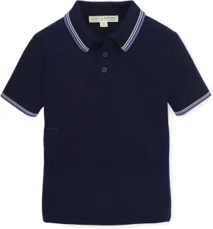 Hope & Henry Boys' Short Sleeve Sweater Polo