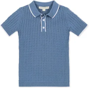 Hope & Henry Boys' Short Sleeve Sweater Polo