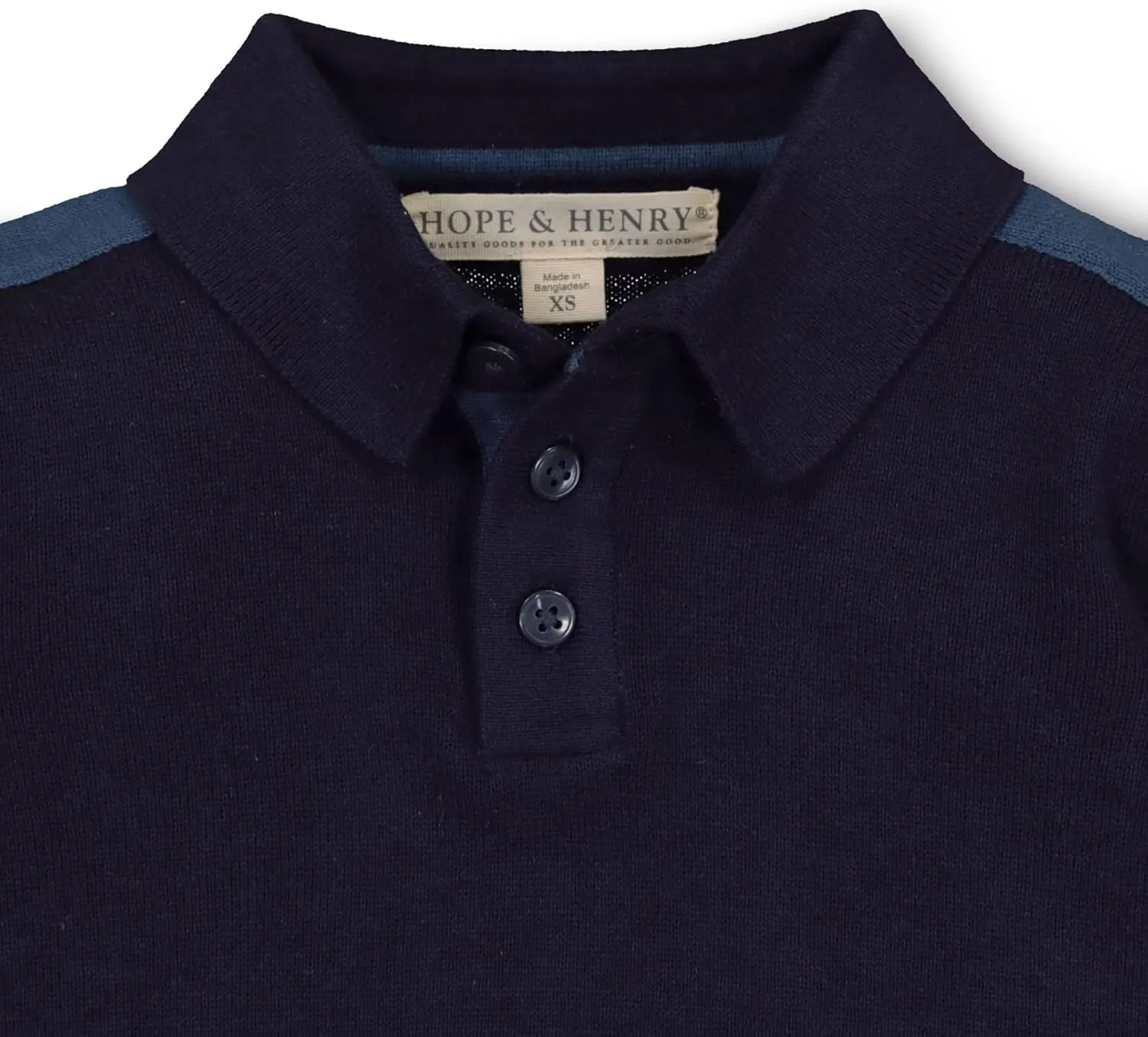 Hope & Henry Boys' Short Sleeve Sweater Polo
