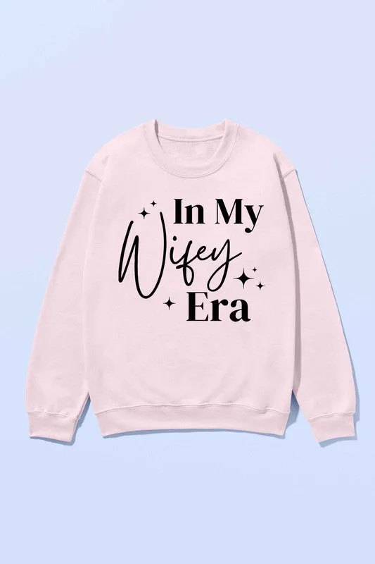 In My Wifey Era Oversized Graphic Sweatshirt
