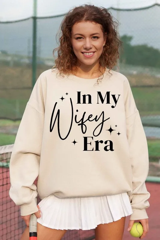 In My Wifey Era Oversized Graphic Sweatshirt