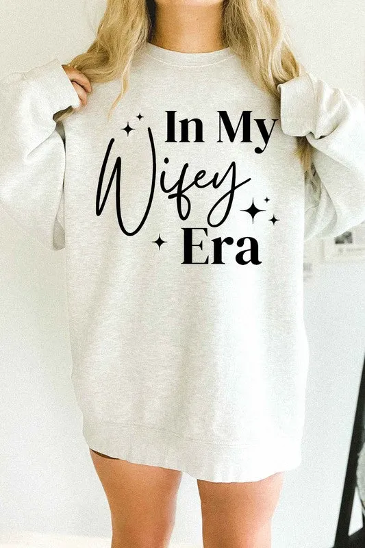In My Wifey Era Oversized Graphic Sweatshirt