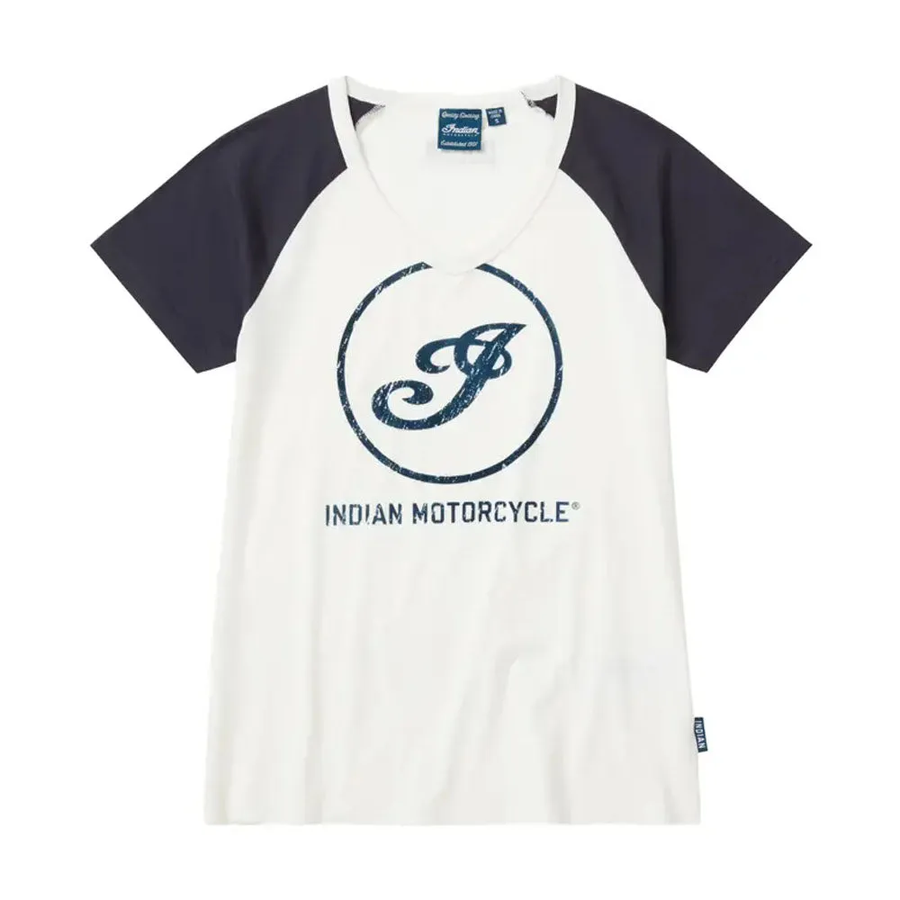 Indian Motorcycle  Polaris Womens Short Sleeve Icon T-Shirt Tee Soft Lightweight