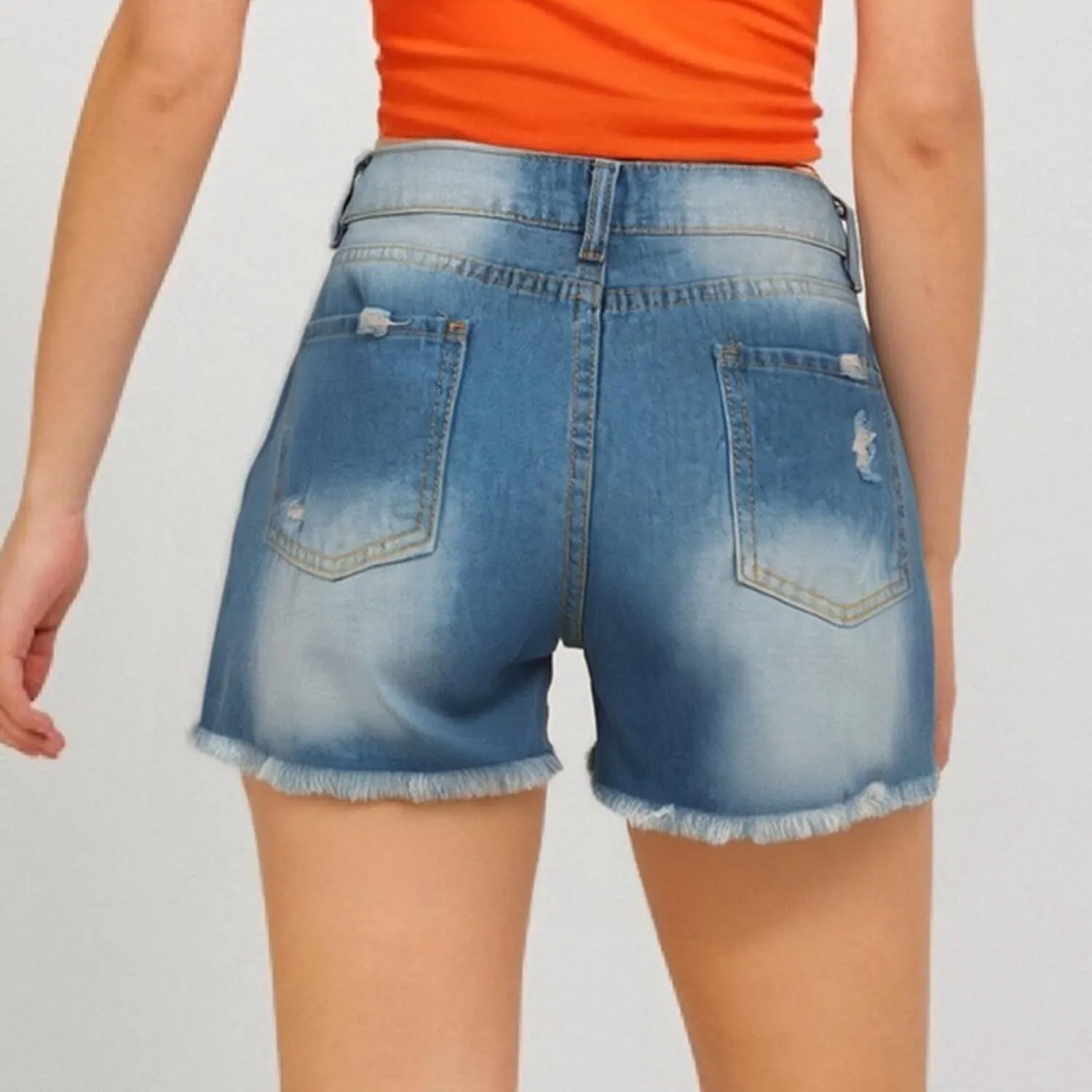 Jorts Women Baggy Cut Off Ripped Jean Shorts Sexy Denim Boxer Shorts Raw Hem Trendy Jeans Lounge Cowgirl Pants