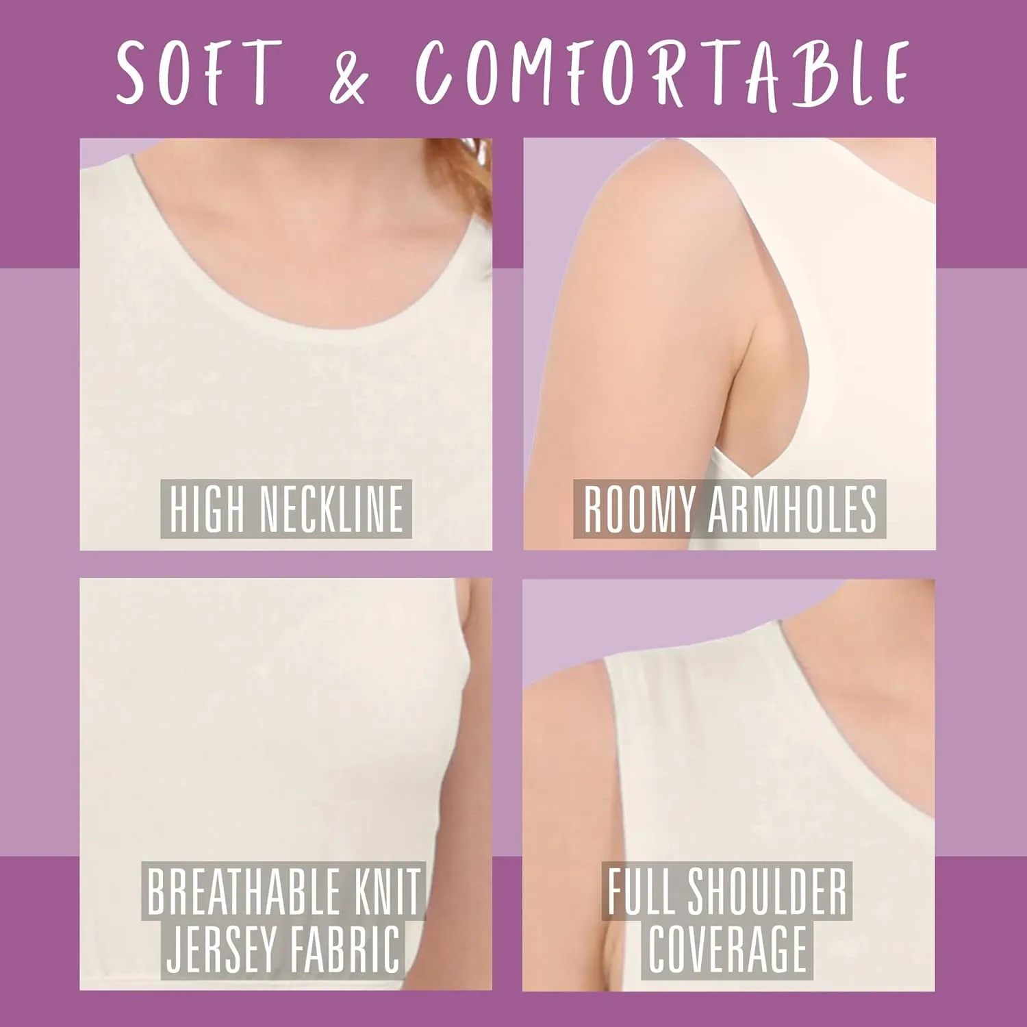 Kosher Casual Modest High Neck Crop Tank, Womens Sleeveless Full Shoulder Top