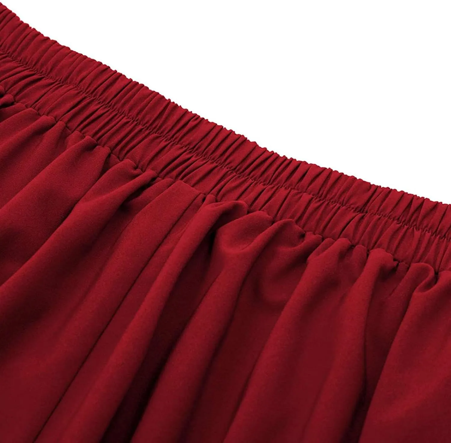 KUIOLYPOER Women Vintage Skirt High Waist Pleated Skirt Women's Ankle Length High Waist A-Line Flowy Long Maxi Skirt
