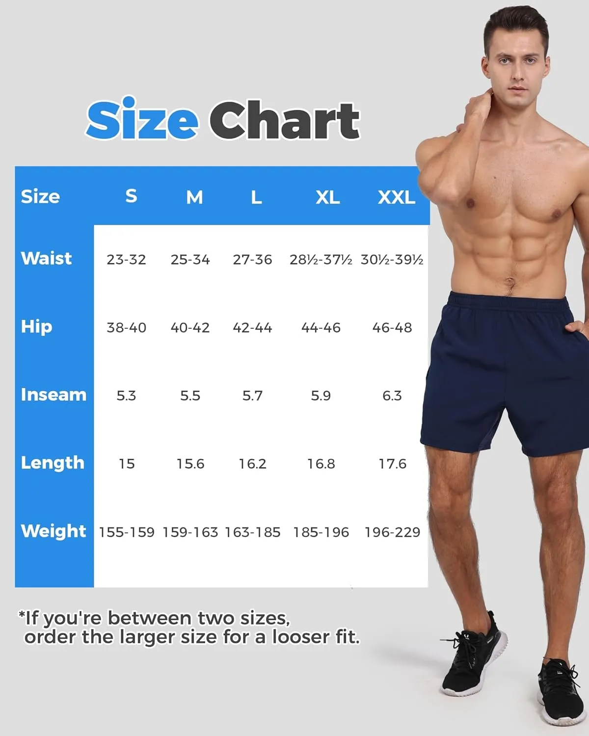 LalaHooK 2 Pack Gym Shorts Men - 5'' Quick Dry Athletic Workout Running Shorts for Casual Basketball with Zipper Pockets