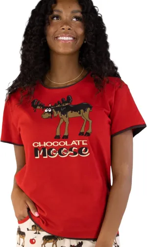 Lazy One Pajamas for Women, Cute Moose Pajama Pants and Top Separates