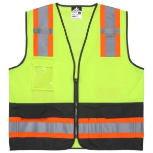 Lime,Class2,Black Bttm,Zip,Mesh S