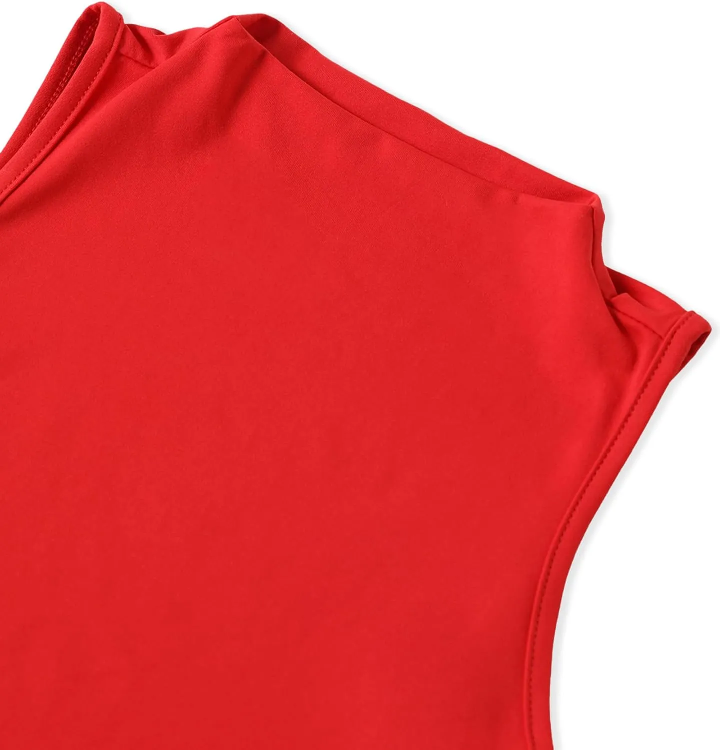 LovelyWholesale Womens Sexy Crop Tops Turtle Neck Summer Tank Top Sleeveless Shirt