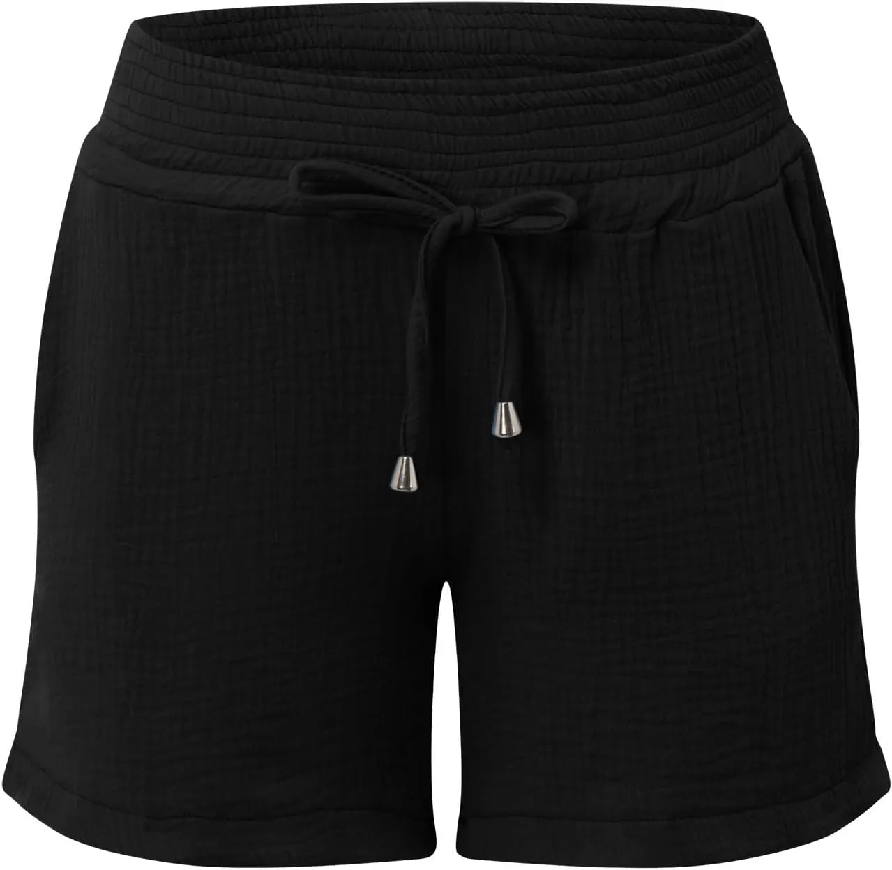 Maternity Shorts for Women Summer Comfy Over Belly Pregnancy Shorts Asymmetrical Hem Baggy Breathable Sleep Short Sky Blue L