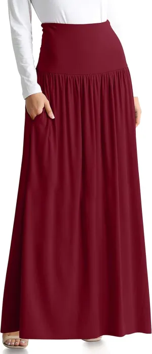 Maxi Skirts for Women Ankle Length Skirt Casual Long Skirt High Waisted Maxi Skirt Reg and Plus Size Skirt Long Skirt