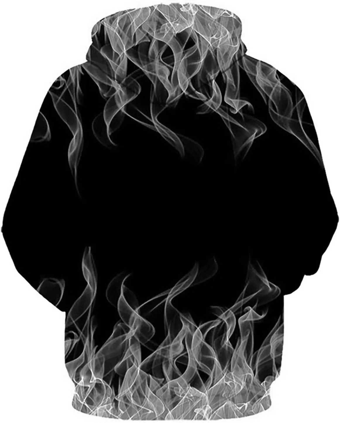 Men Women Unisex Novelty Hoodies 3D Flame Graphic Print Pullover Tops Fashion Fall Winter Hooded Sweatshirts