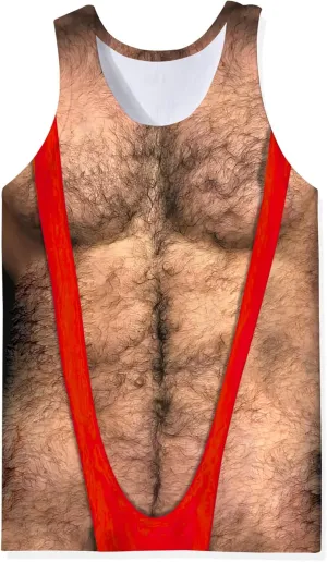 Mens 3D Fake Abs Tank Top Breathable Quick Dry Sleeveless Beach Shirt