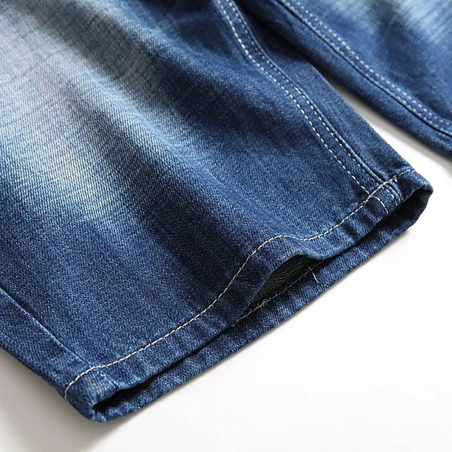 Mens Big and Tall Jean Shorts Vintage Ripped Distressed Denim Shorts Slim Fit Summer Casual Straight Moto Biker Jeans