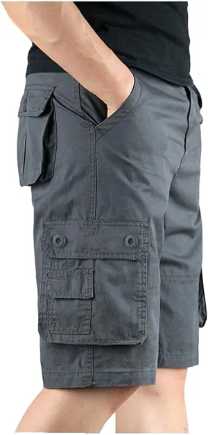 Men's Cargo Shorts and Pants Leisure Color Fashion Men's Solid Summer Men's pants Mens Cargo Shorts Size 38 Long