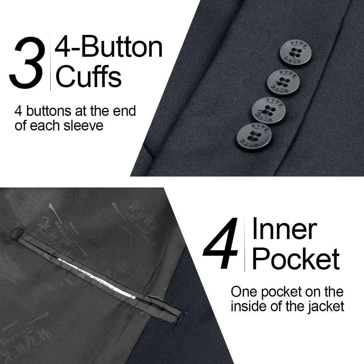 Men's Causal Blazer Slim Fit Suit Jacket for Men Two Button Sports Coats Wedding Prom Party