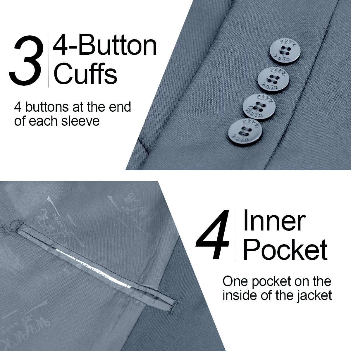 Men's Causal Blazer Slim Fit Suit Jacket for Men Two Button Sports Coats Wedding Prom Party