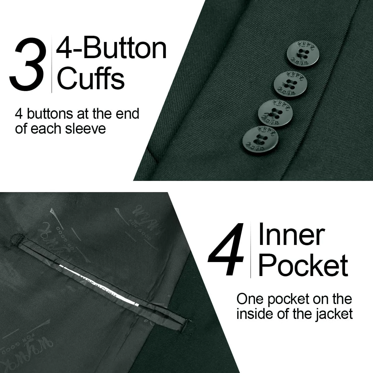 Men's Causal Blazer Slim Fit Suit Jacket for Men Two Button Sports Coats Wedding Prom Party