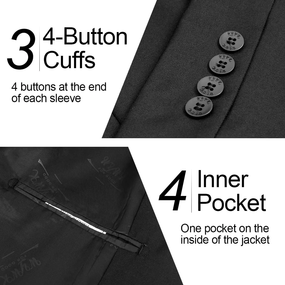 Men's Causal Blazer Slim Fit Suit Jacket for Men Two Button Sports Coats Wedding Prom Party
