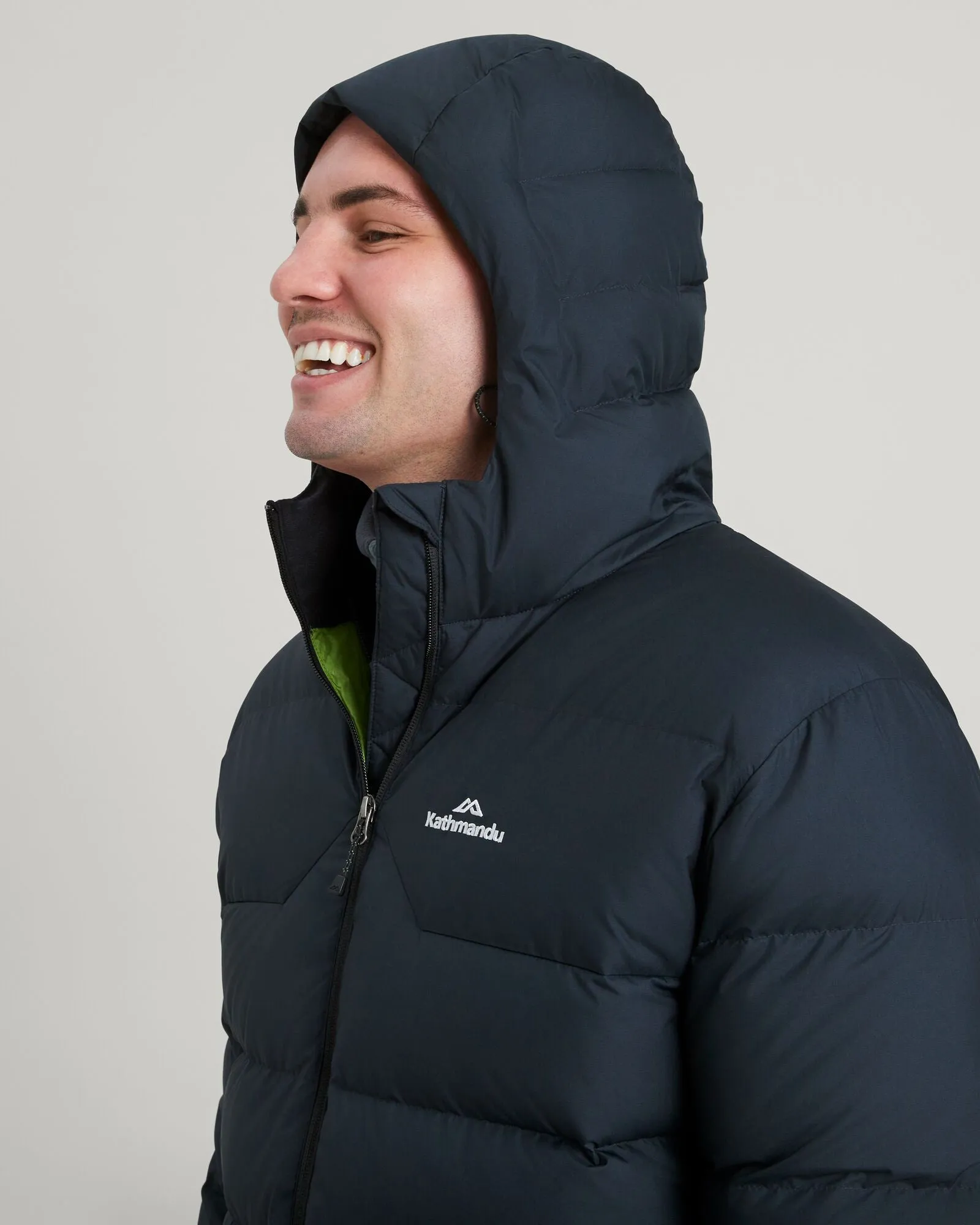 Men's Epiq Hooded Down Jacket - Black