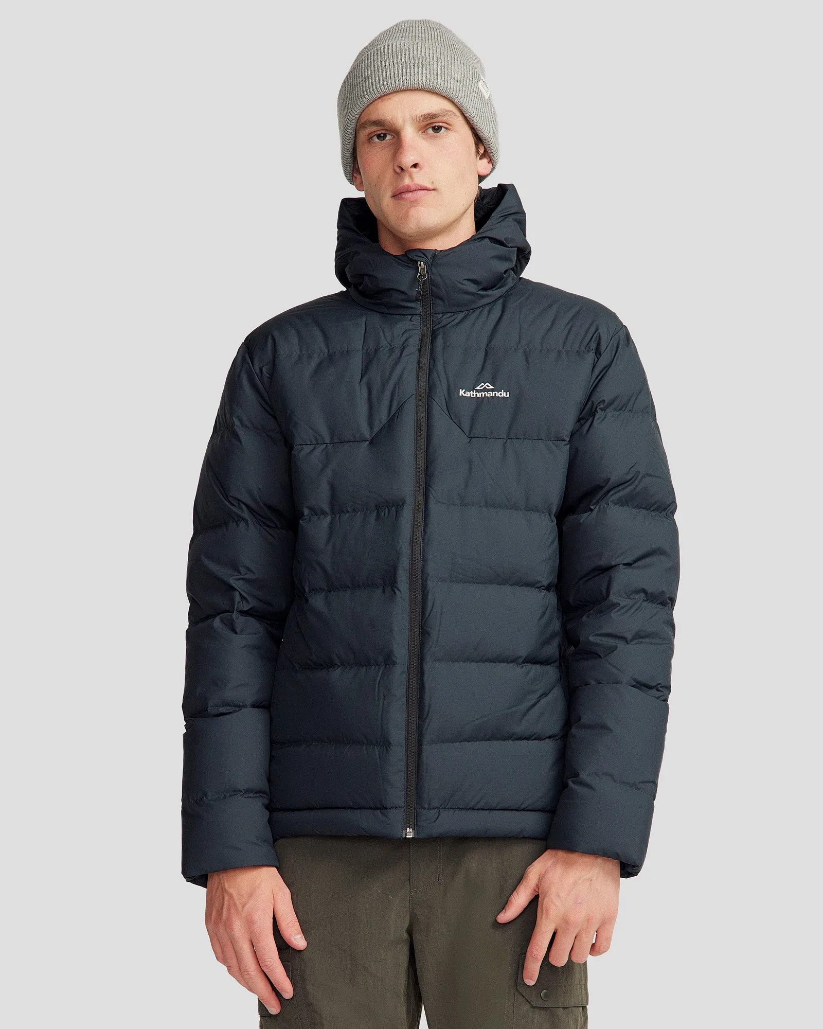 Men's Epiq Hooded Down Jacket - Black