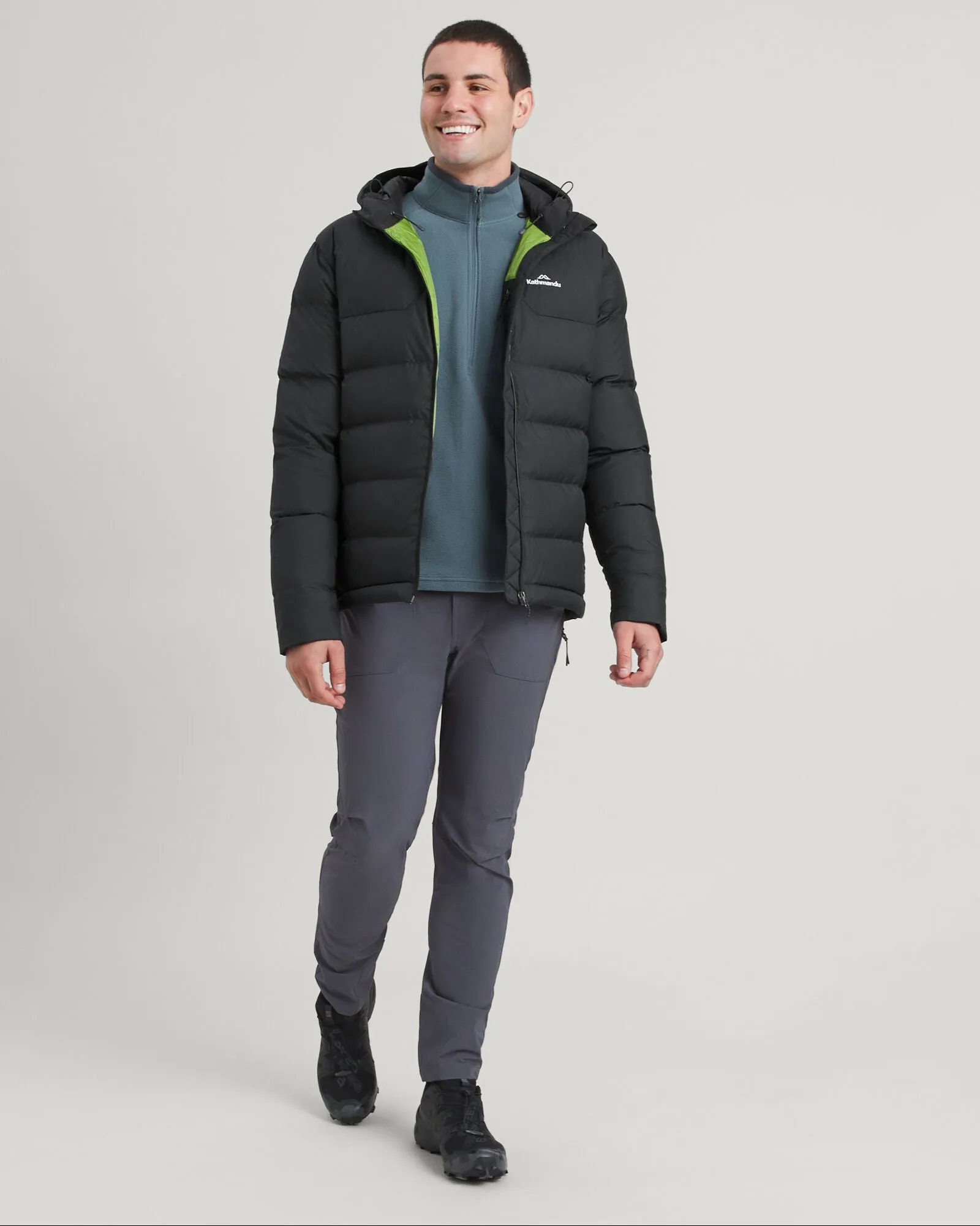 Men's Epiq Hooded Down Jacket - Black