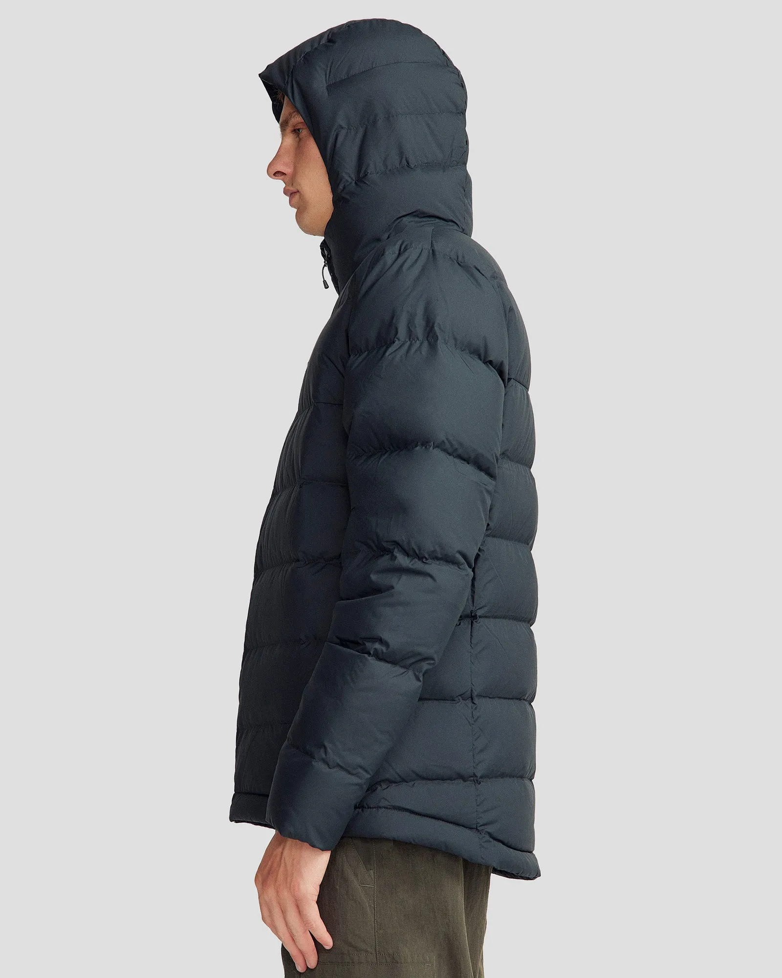 Men's Epiq Hooded Down Jacket - Black